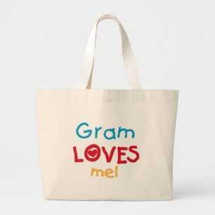 Grand Tote Bag Gram Loves Me T-shirts et cadeaux