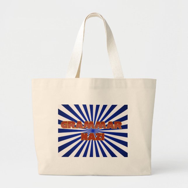 Grand Tote Bag Grammar Nazi (Devant)