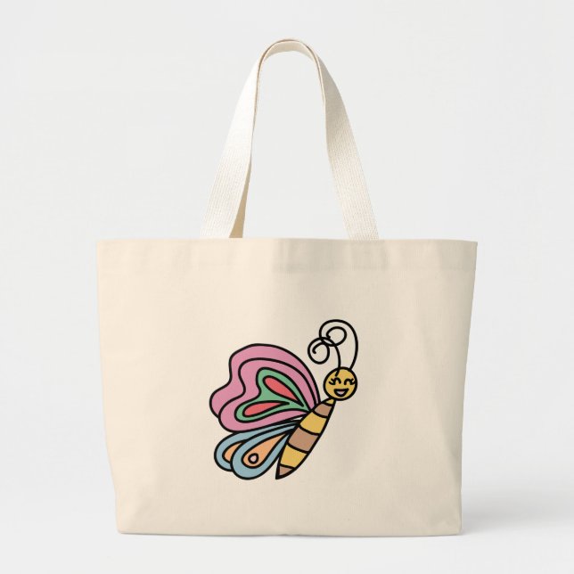 Grand Tote Bag Grand inspiré par des papillons Fourre-tout (Devant)