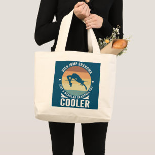 Grand Tote Bag Grand-mère de saut élevé Retro High Jumper