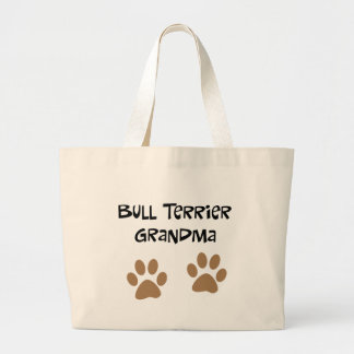 Grand Tote Bag Grande grand-maman de bull-terrier de Pawprints