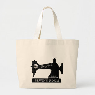 Grand Tote Bag Grande Salle De Couture De Seamstress Quilter Tiss