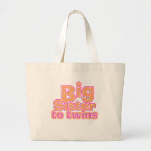 Grand Tote Bag Grande soeur aux jumeaux