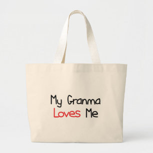 Grand Tote Bag Granma m'aime