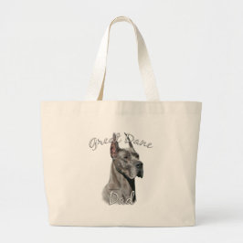 Grand Tote Bag Great Dane (bleu) Papa 2