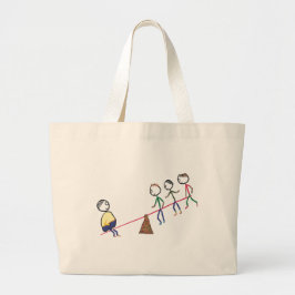 Grand Tote Bag Gros Gars Sur Seesaw
