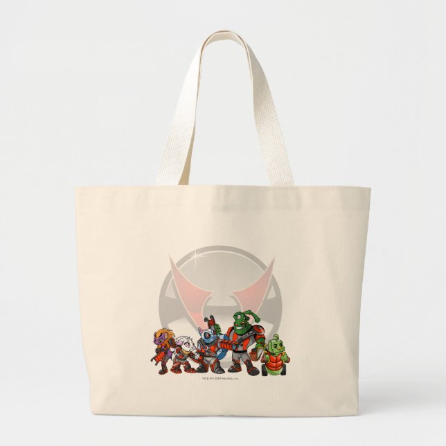 Grand Tote Bag Groupe de station spatiale de Virtupets d'équipe (Devant)