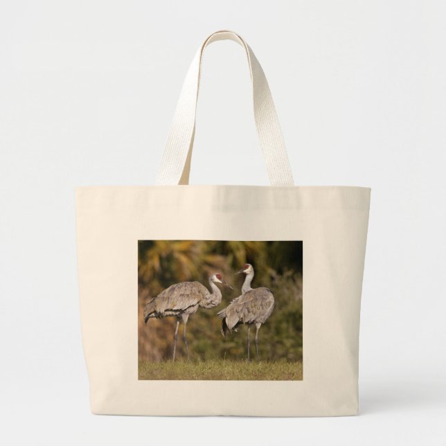 Grand Tote Bag Grues de Sandhill (Devant)