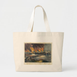 Grand Tote Bag Guerre civile américaine l'automne Richmond en