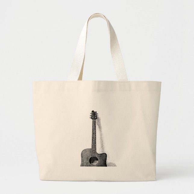 Grand Tote Bag Guitare classique (Devant)