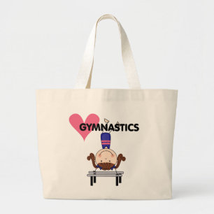 Grand Tote Bag GYMNASTIQUE - appuis renversés de fille de brune