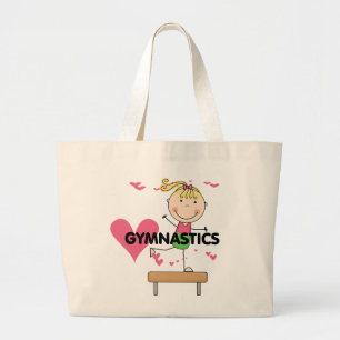Grand Tote Bag GYMNASTIQUE - T-shirts blonds de faisceau