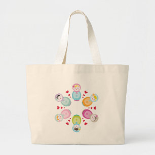 Grand Tote Bag HABILLEMENT : : poupées de babushka - mandala