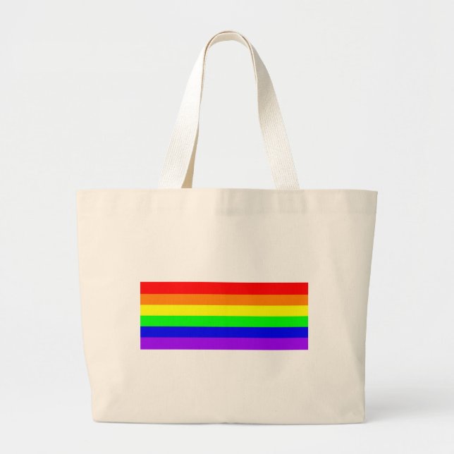 Grand Tote Bag hachéPureGayPrideArcEnArcEnArcEnArcEnArc (Devant)