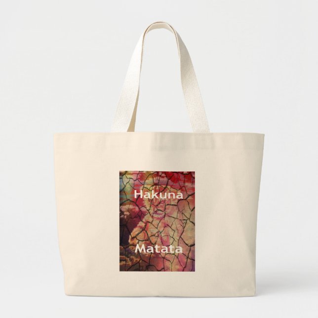 Grand Tote Bag Hakuna Matata Lion Cub Design (Devant)