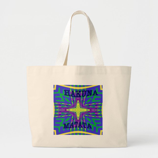 Grand Tote Bag Hakuna matata Mombasa (Devant)