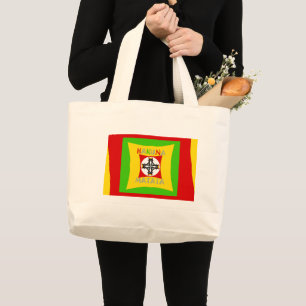 Grand Tote Bag Hakuna Matata Rasta Couleur Rouge Vert Doré