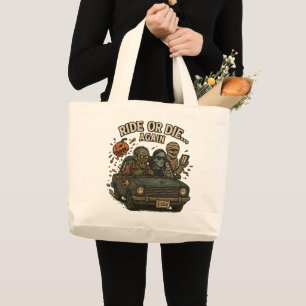 Grand Tote Bag Halloween Ride Or Die Again Mort-Vivant