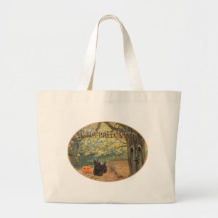 Grand Tote Bag Halloween Scottish Terrier
