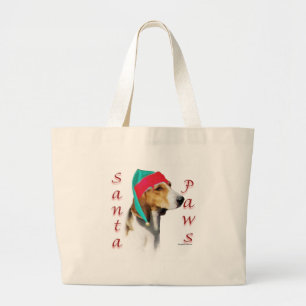 Grand Tote Bag Harrier Père Noël Paws