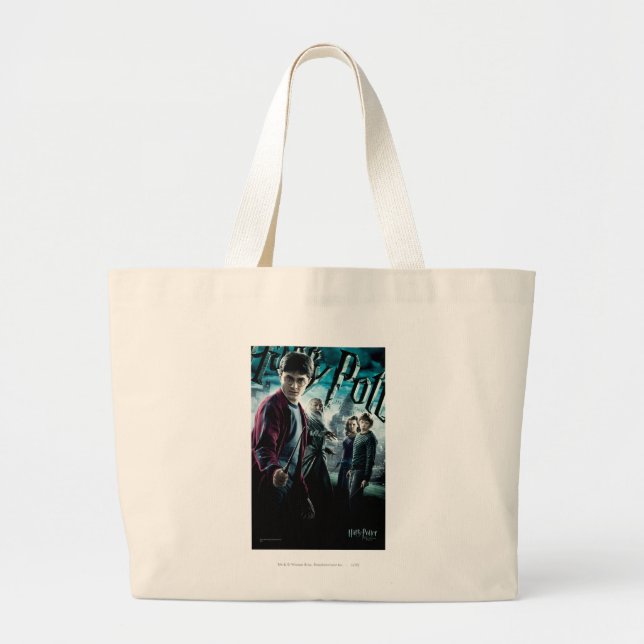 Grand Tote Bag Harry Potter avec Dumbledore Ron et Hermione 1 (Devant)