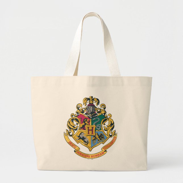 Grand Tote Bag Harry Potter | Cimier de Poudlard - Couleur complè (Devant)