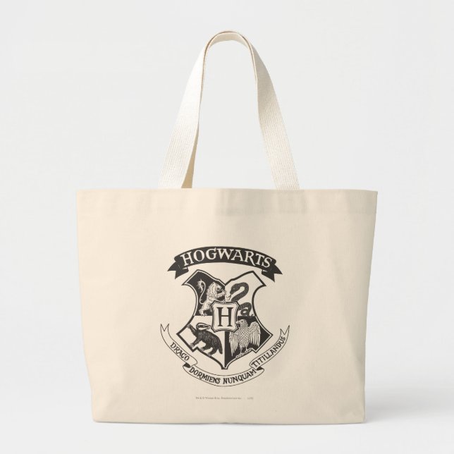 Grand Tote Bag Harry Potter | Cimier de Poudlard rétro (Devant)