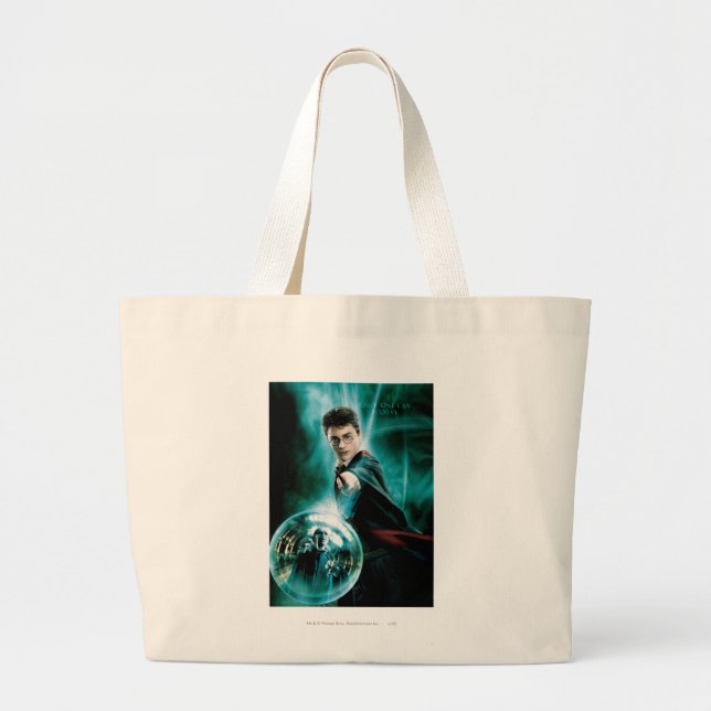 Grand Tote Bag Harry Potter et Voldemort un seul peut survivre (Devant)
