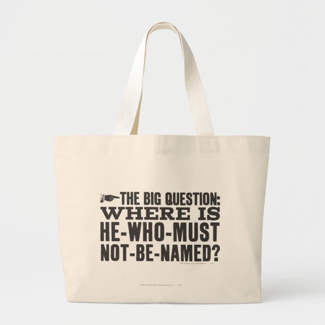 Grand Tote Bag Harry Potter Spell | Où est Voldermort ? (Devant)