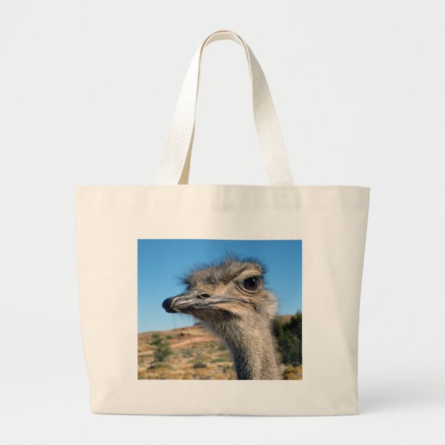 Grand Tote Bag Harry the Happy Ostrich (Devant)