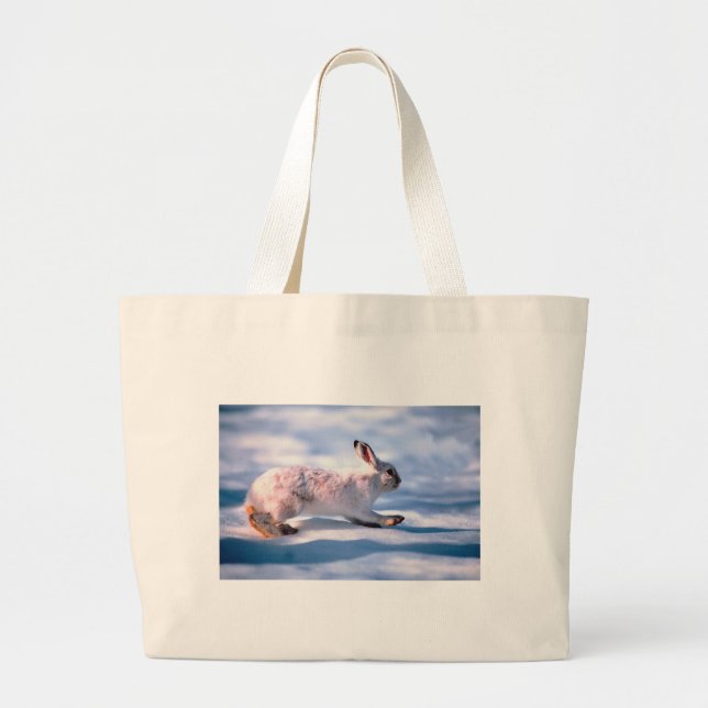 Grand Tote Bag Hâte blanche (Devant)