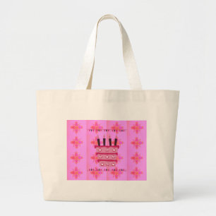 Grand Tote Bag Have a Lovely Joyeux anniversaire