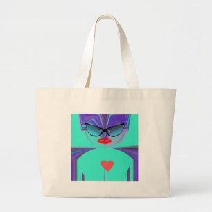 Grand Tote Bag Heart Selfie
