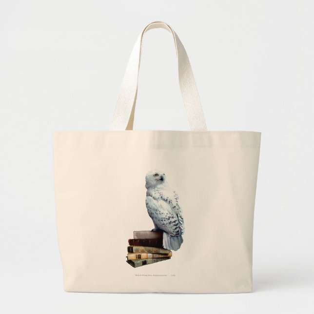 Grand Tote Bag Hedwig dans les livres (Devant)