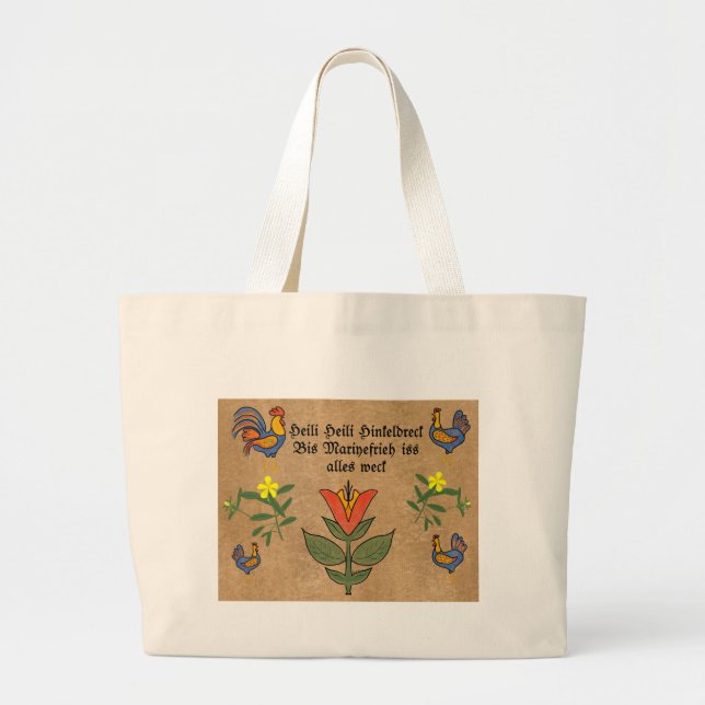 Grand Tote Bag Heili Heili Hinkledreck! (Devant)