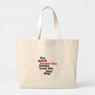 Grand Tote Bag helvetica-quickbrownfox.ai