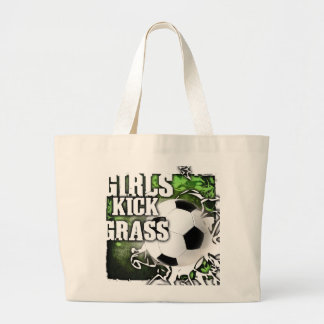 Grand Tote Bag Herbe de coup-de-pied de filles