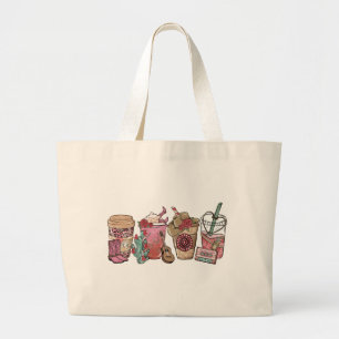Grand Tote Bag Heure du café Cowboy