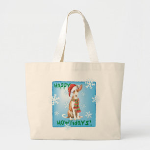 Grand Tote Bag Heureux Howliday Ibizan Hound