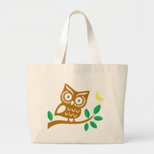 Grand Tote Bag Hibou mignon