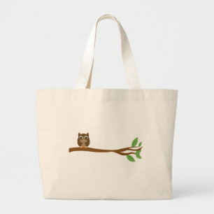 Grand Tote Bag Hibou sage