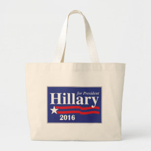 Grand Tote Bag Hillary Clinton pour le président 2016