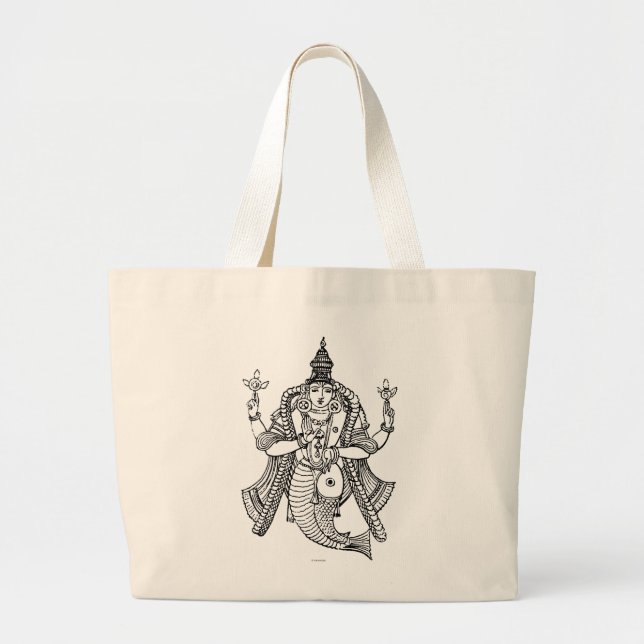 Grand Tote Bag Hindouisme : Vishnu (Devant)