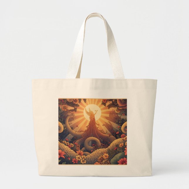 Grand Tote Bag Hippie Tote (Devant)