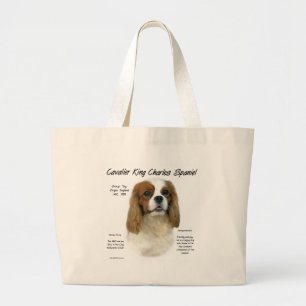 Grand Tote Bag Histoire cavalière d'épagneul du Roi Charles
