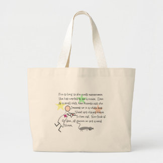 Grand Tote Bag Histoire de "d'infirmière petite fille"--Cadeaux