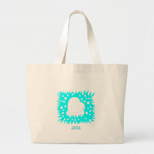 Grand Tote Bag Hiver Coeur de neige Jumbo Fourre-tout