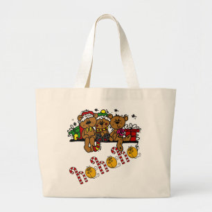 Grand Tote Bag Ho Ho Ho Nounours