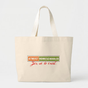 Grand Tote Bag Homeschooler athée