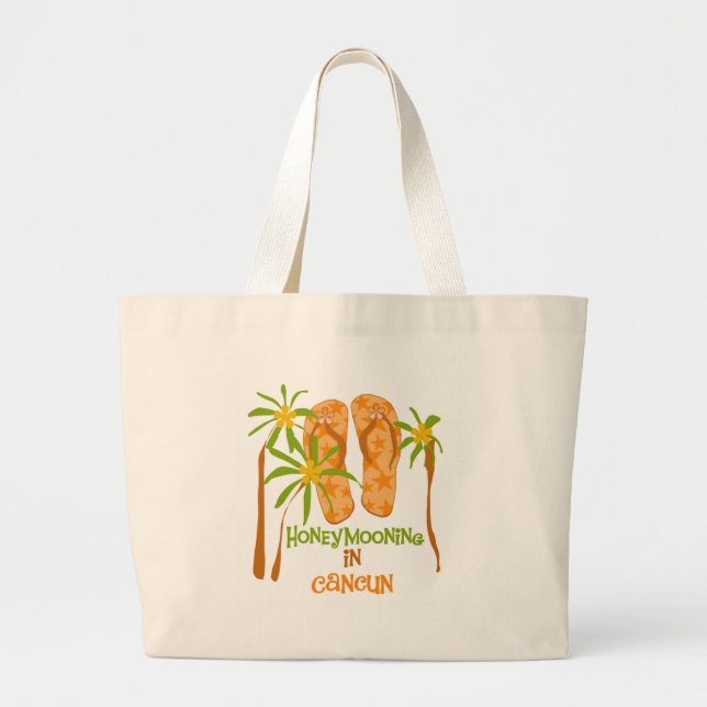 Grand Tote Bag Honeymooning dans Cancun (Devant)